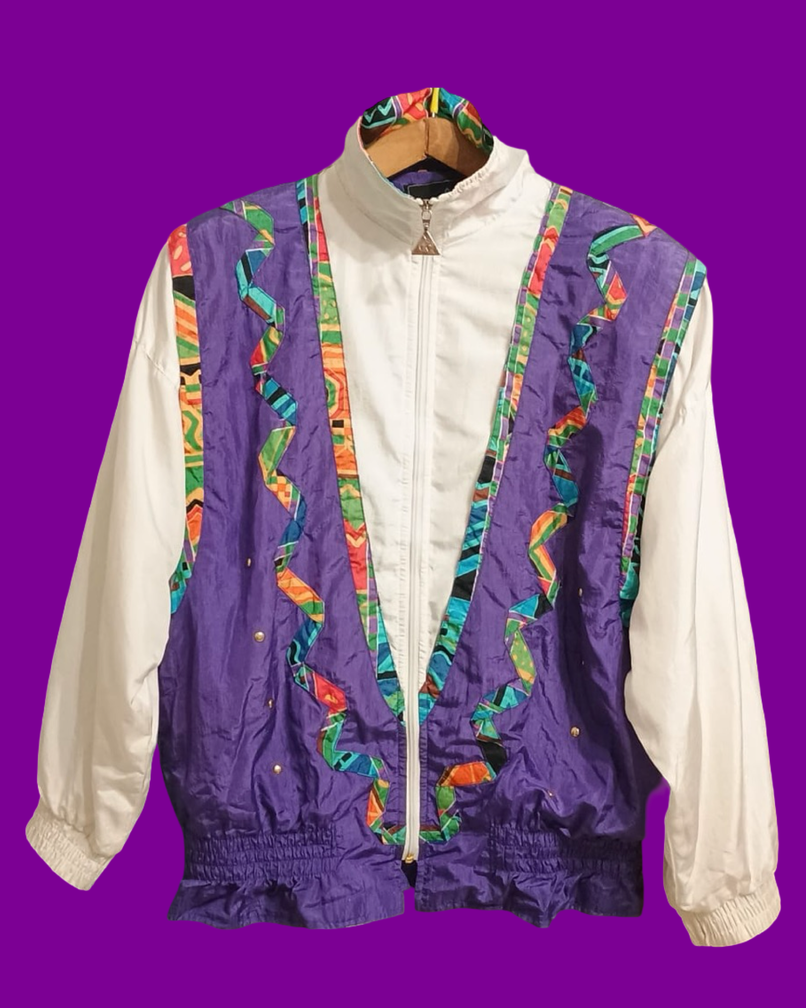 Vintage Multicolor Fantasy 90's Windbreaker Woman Size M
