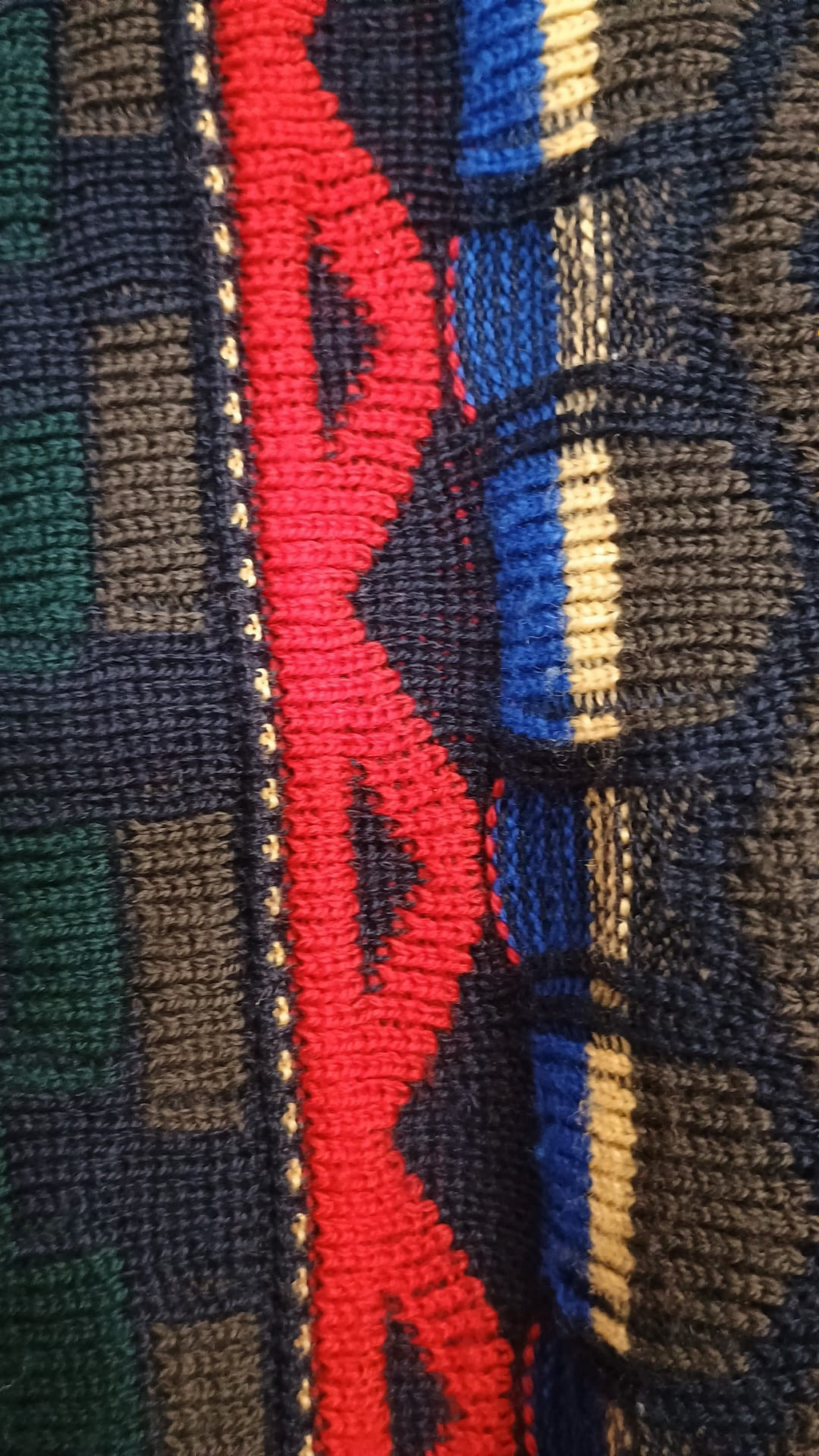 Maglione Vintage Multicolor A Fantasia Anni 90 Unisex Size XL