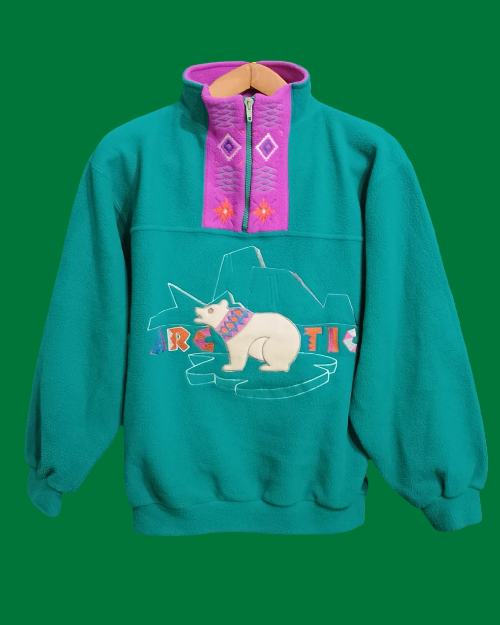 Vintage Multicolor Fantasy 90's Sweatshirt Woman Size M