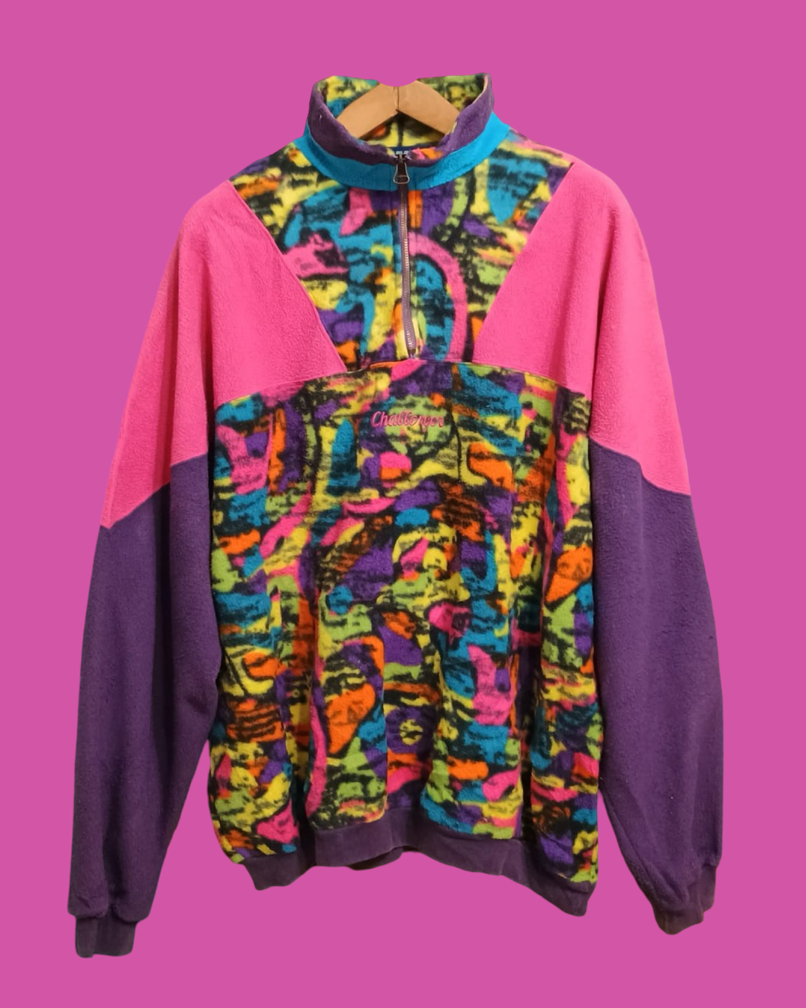 Vintage Multicolor Fantasy 90's Fleece Unisex Size XL