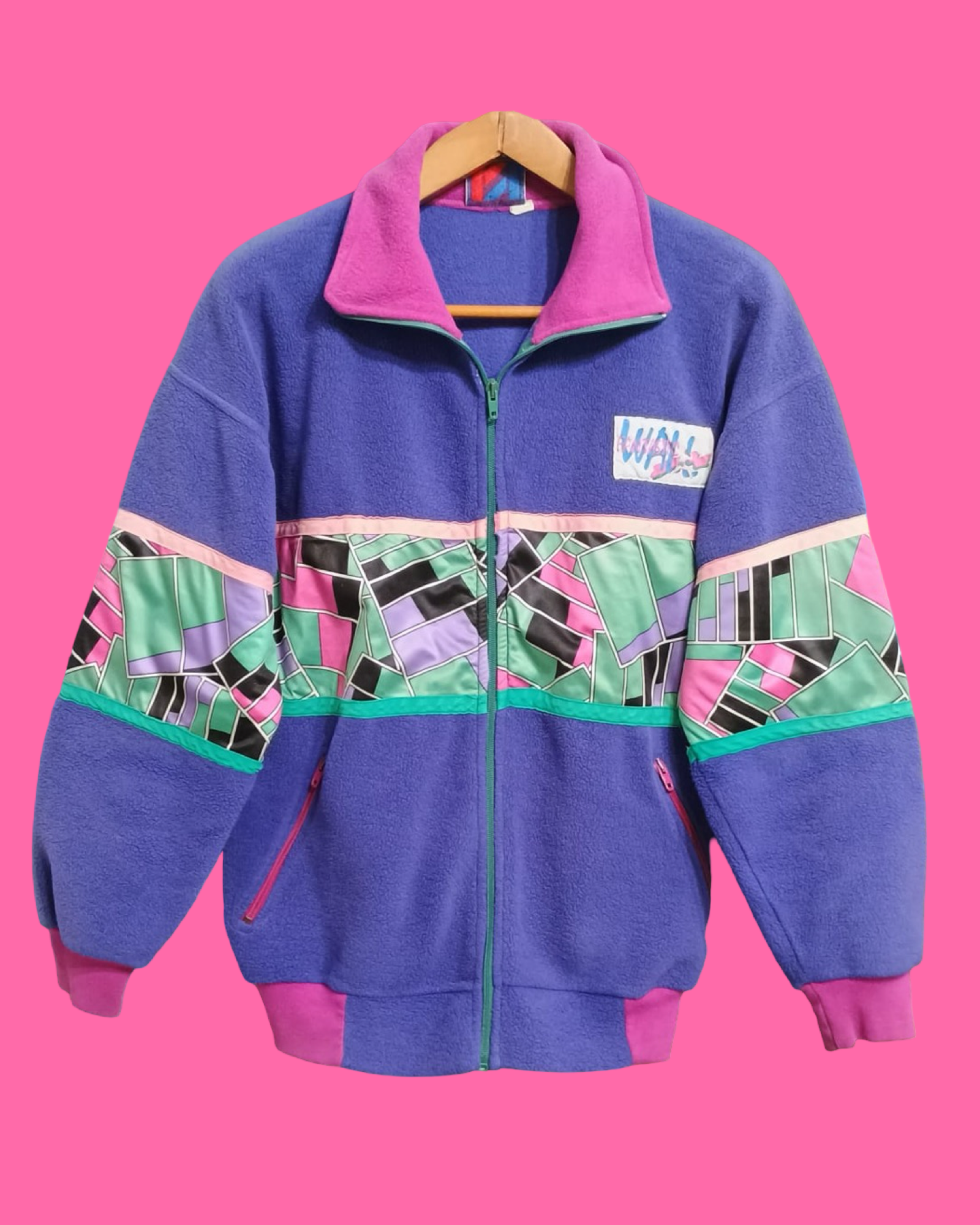 Vintage Multicolor Fantasy 90's Fleece Unisex Size L