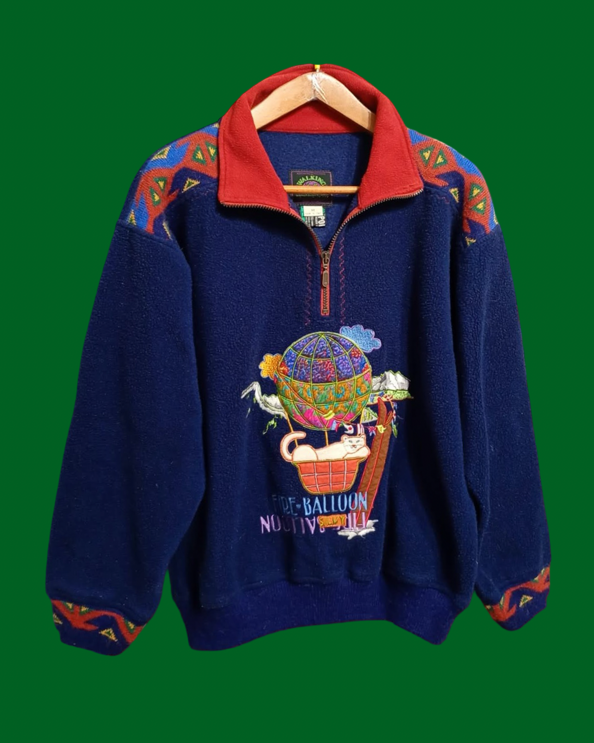 Vintage Multicolor Fantasy 90's Fleece Unisex Size M