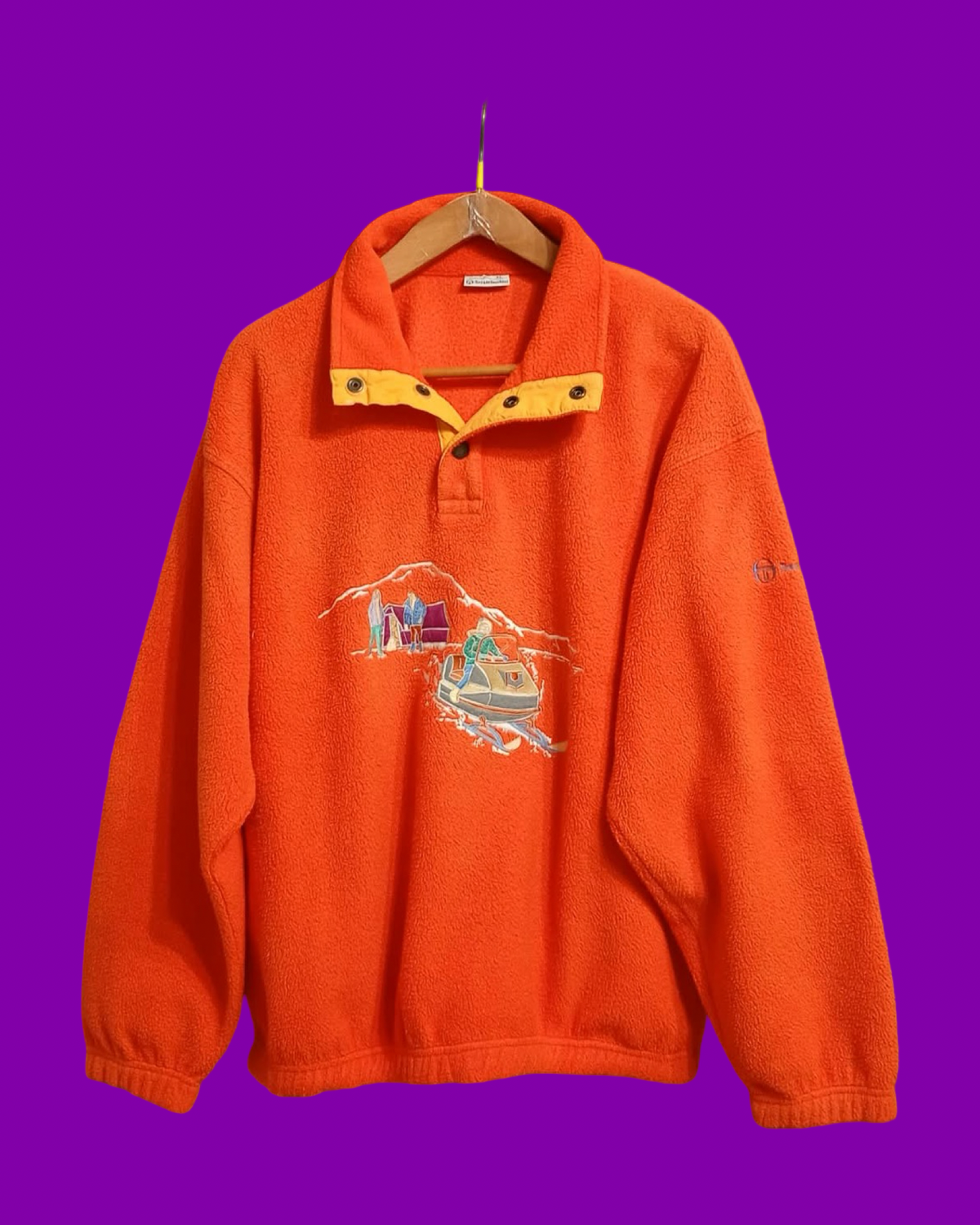Vintage Multicolor Fantasy 90's Rare Sergio Tacchini Fleece Unisex Size XL