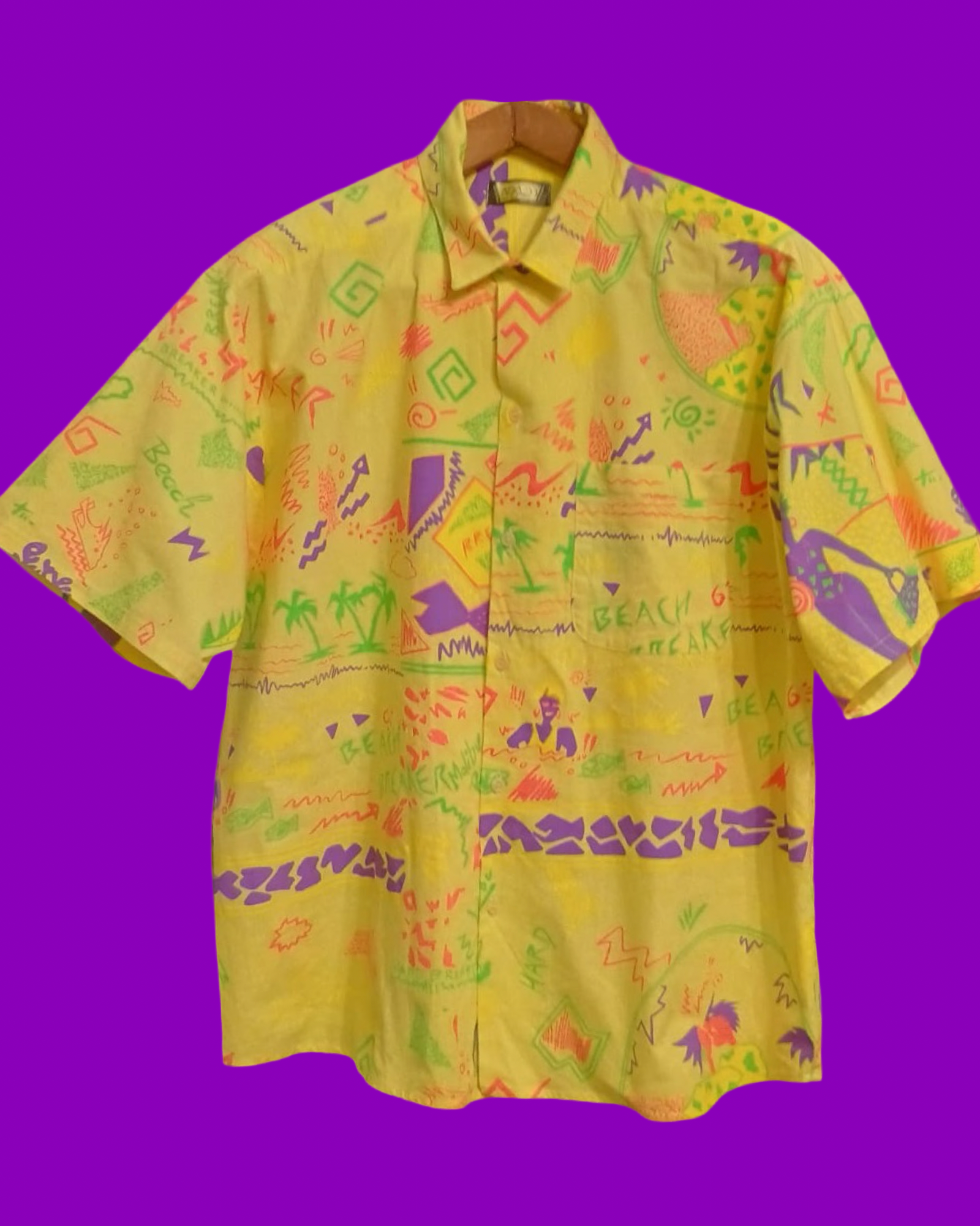 Vintage Multicolor Fantasy 90's Shirt Unisex Size L