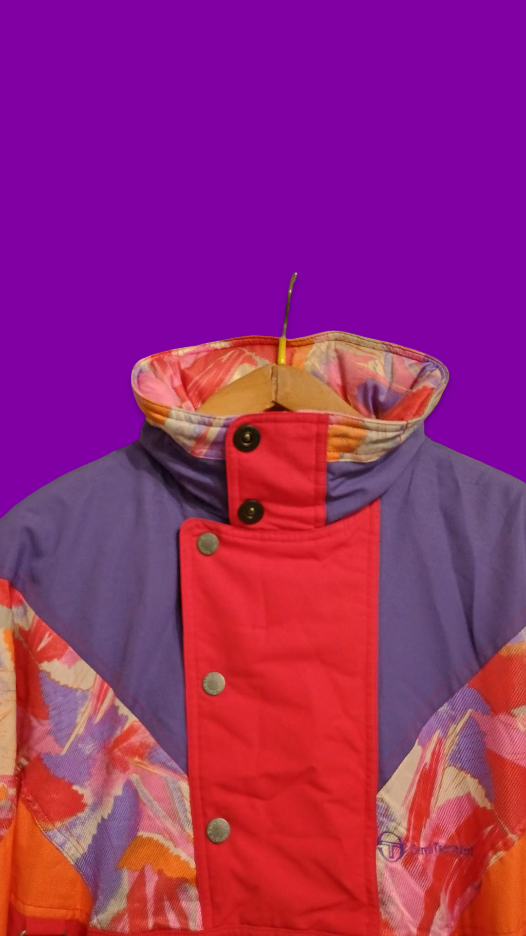 Vintage Multicolor Fantasy 90's Sergio Tacchini Snow Jacket Unisex Size XL