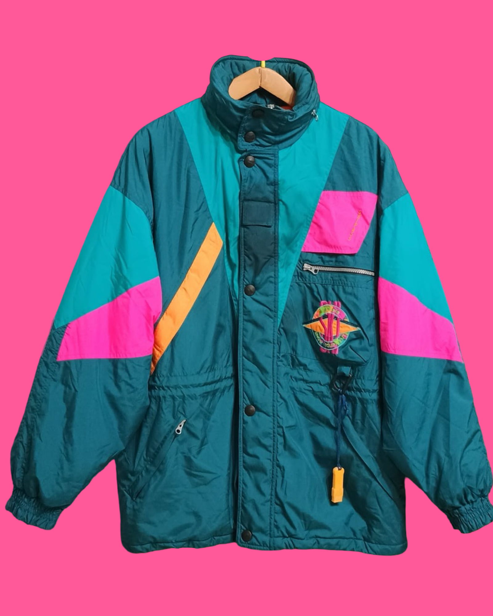 Vintage Multicolor Fantasy 90's Snow Jacket Unisex Size XL