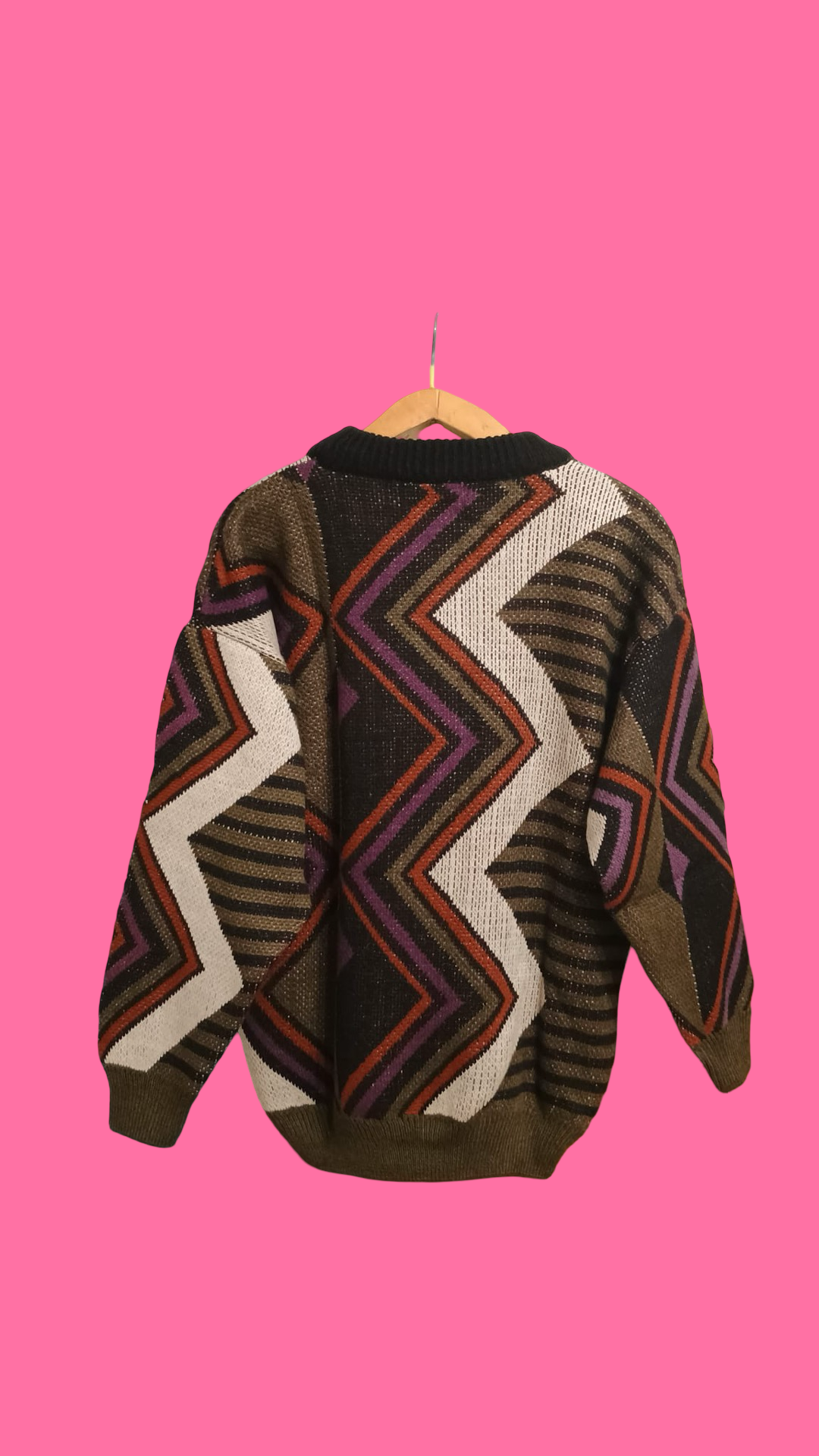 Vintage Multicolor Fantasy 90's Sweater Unisex Size L