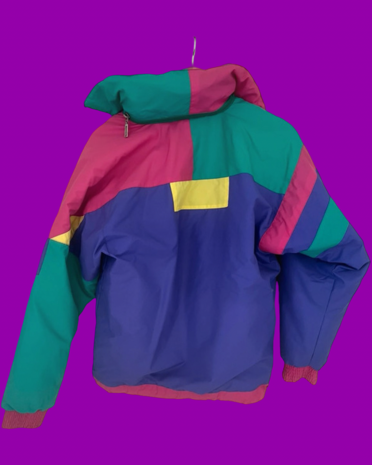 Vintage Multicolor Fantasy 90's Rare Snow Jacket Woman Size S