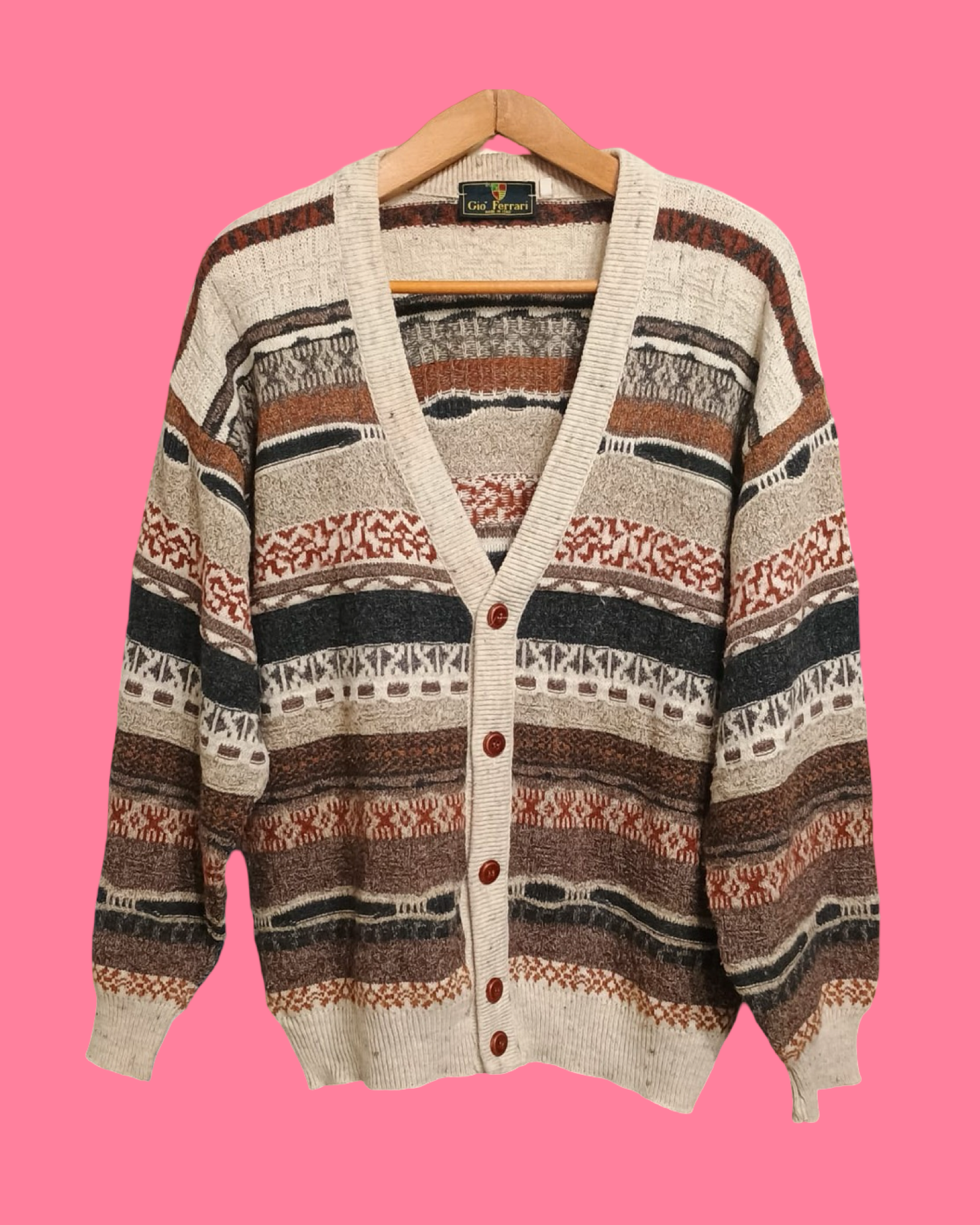 Vintage Multicolor Fantasy 90's Sweater Unisex Size XL