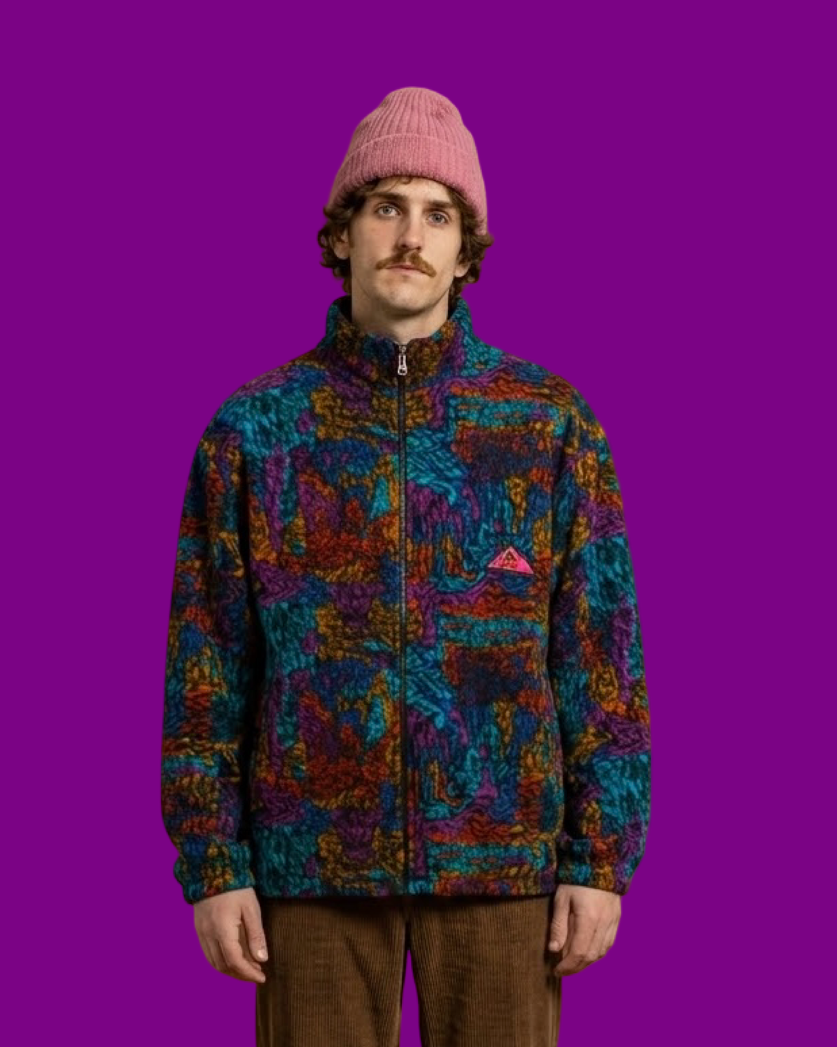 Vintage Multicolor Fantasy 90's Aesse Fleece Unisex Size L