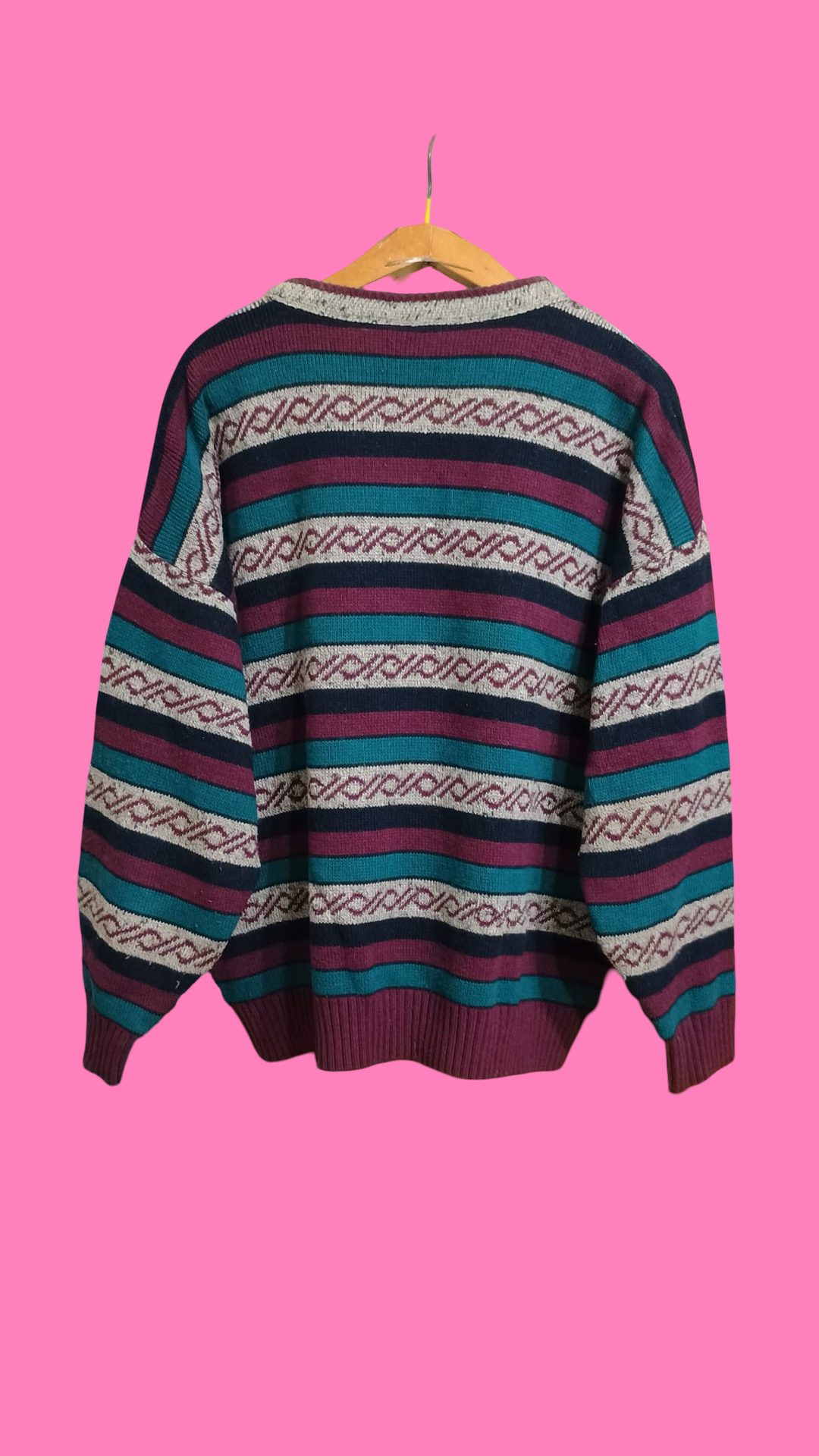 Vintage Multicolor Fantasy 90's Sweater Unisex Size L