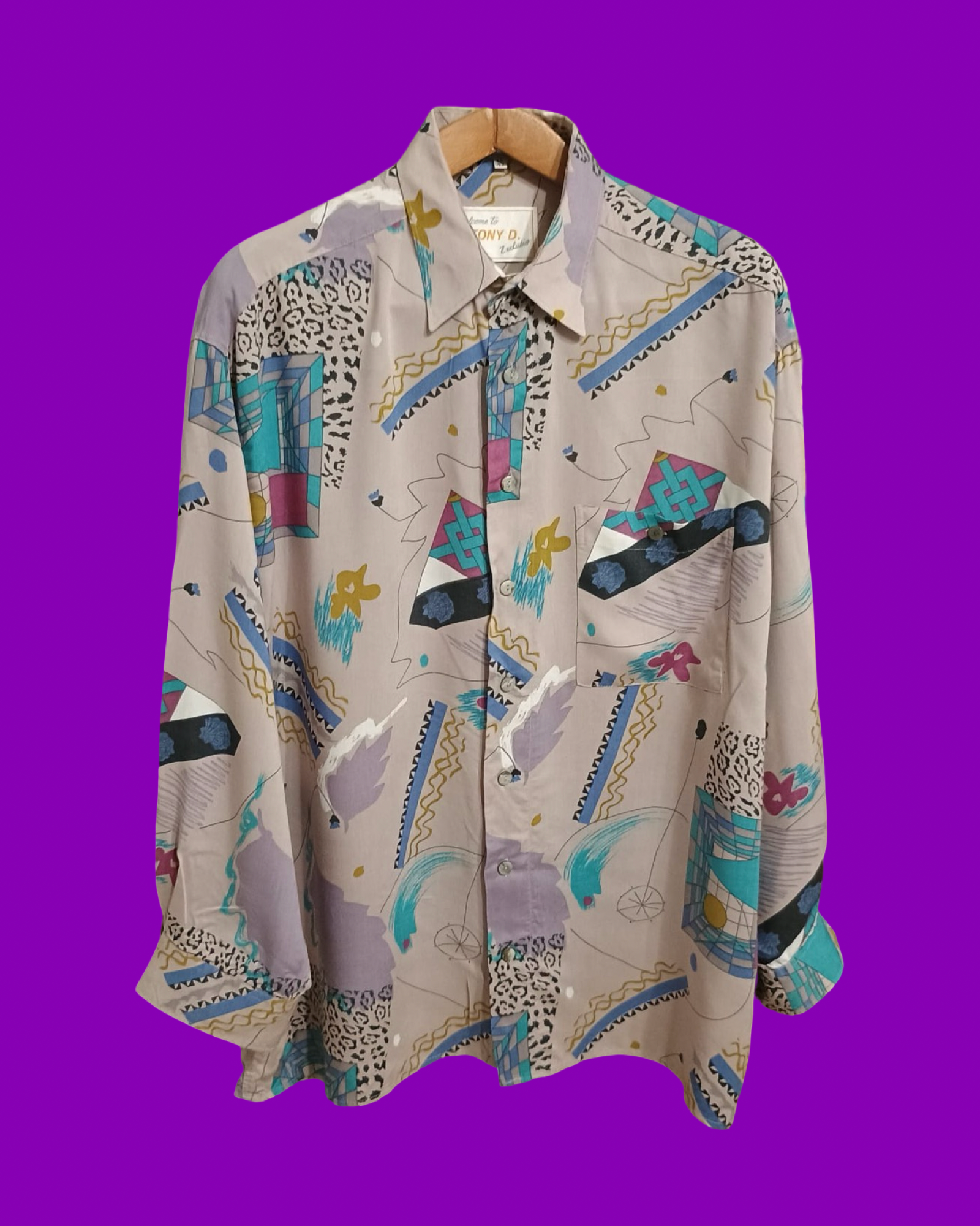 Vintage Multicolor Fantasy 90's Shirt Unisex Size XL