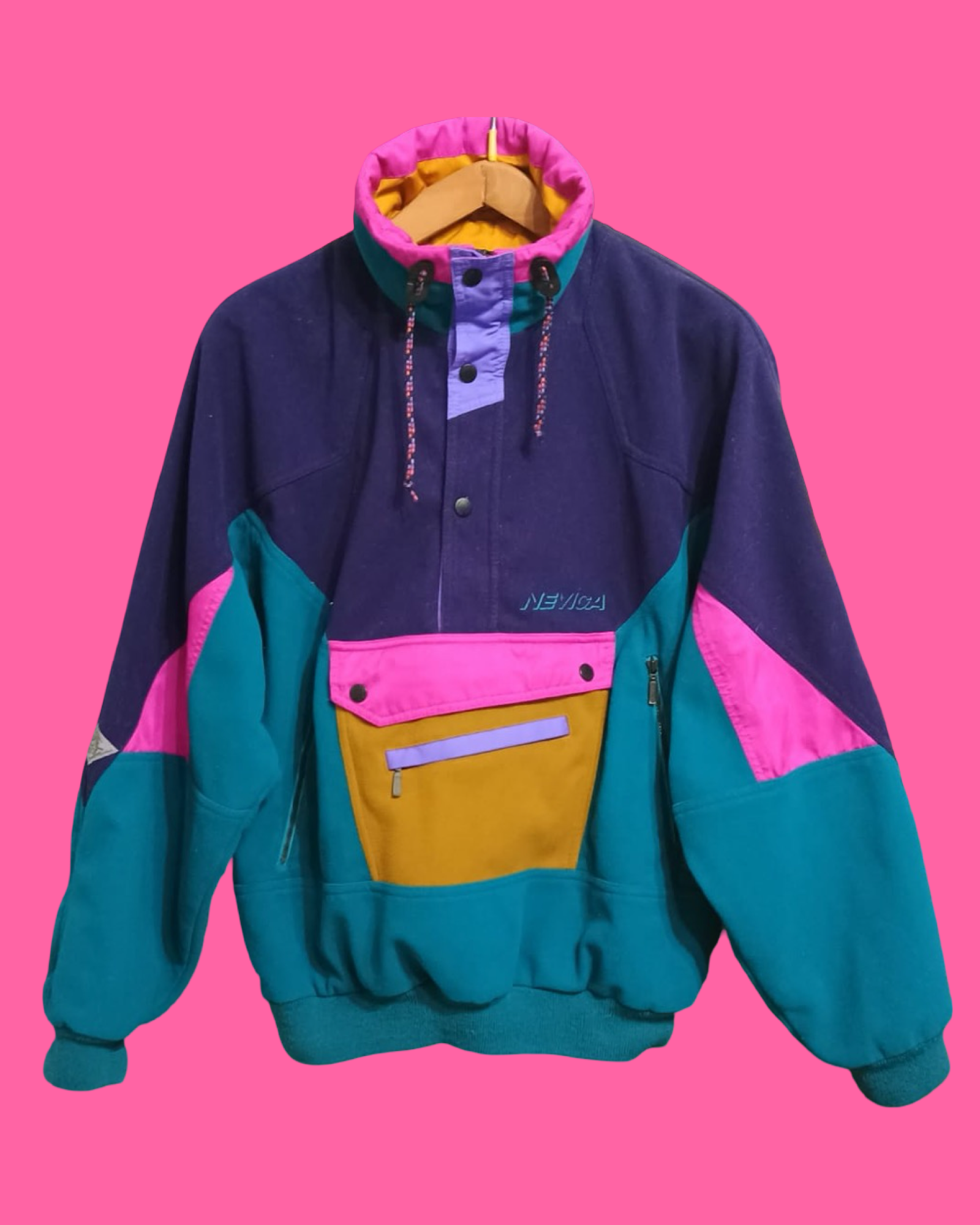 Vintage Multicolor Fantasy 90's Winter Jacket Unisex Size M