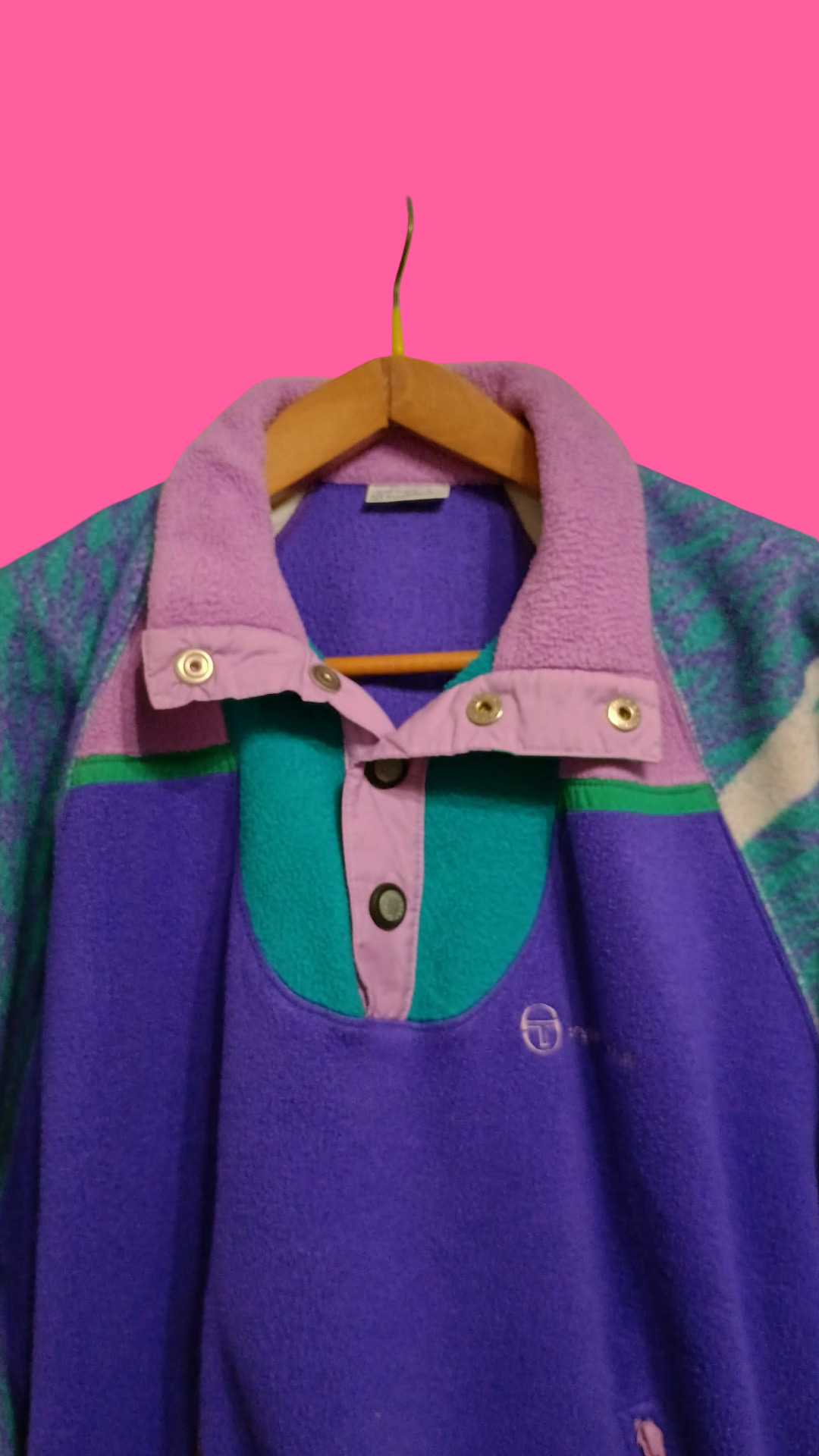 Vintage Multicolor Fantasy 90's Sergio Tacchini Fleece Unisex Size L