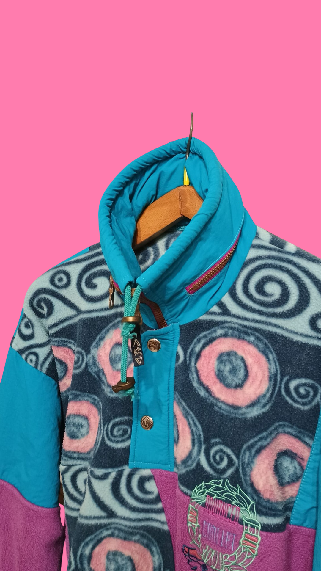 Vintage Multicolor Fantasy 90's Sweatshirt Jacket Unisex Size XL