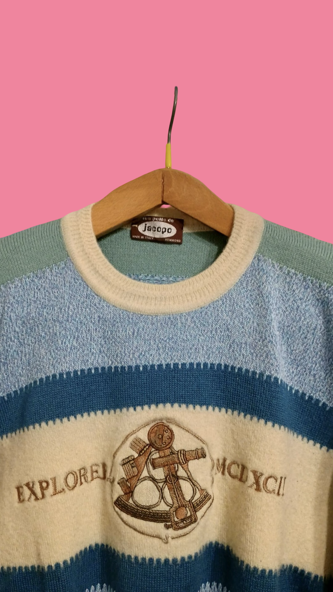 Vintage Multicolor Fantasy 90's Sweater Unisex Size S