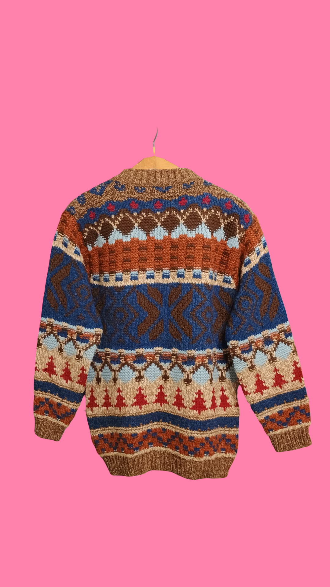 Vintage Multicolor Fantasy 90's Sweater Woman Size M