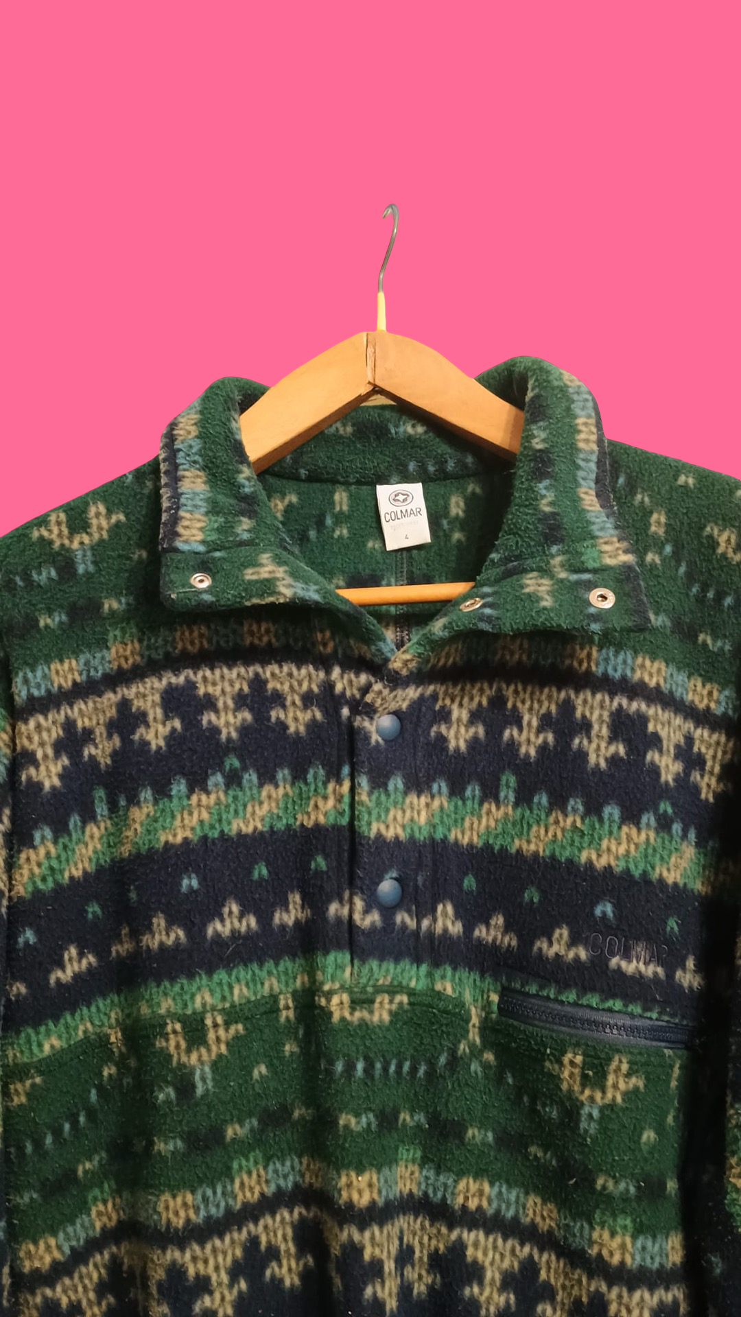 Vintage Multicolor Fantasy 90's Colmar Fleece Unisex Size M
