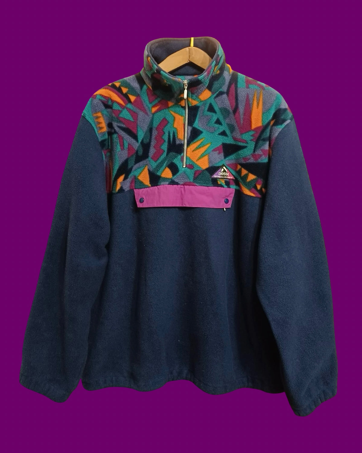 Vintage Multicolor Fantasy 90's Rare Aesse Fleece Unisex Size XXL