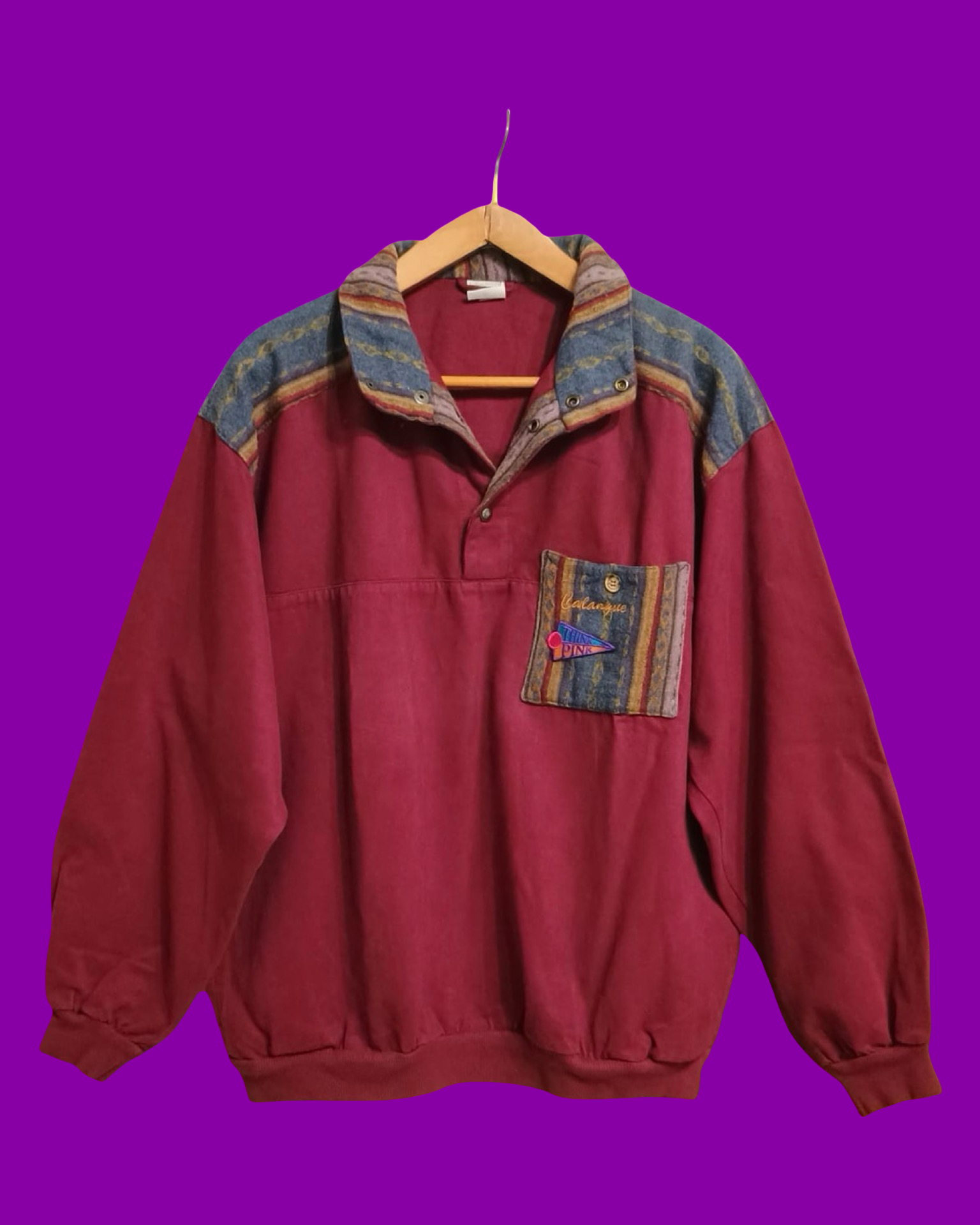 Vintage Multicolor Fantasy 90's Sweatshirt Unisex Size M