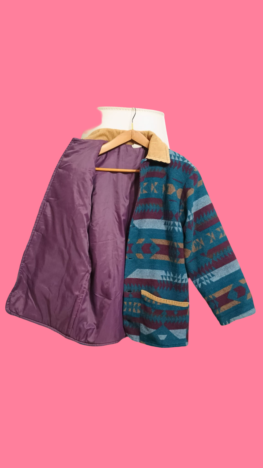 Vintage Multicolor Fantasy 90's Winter Jacket Unisex Size XL