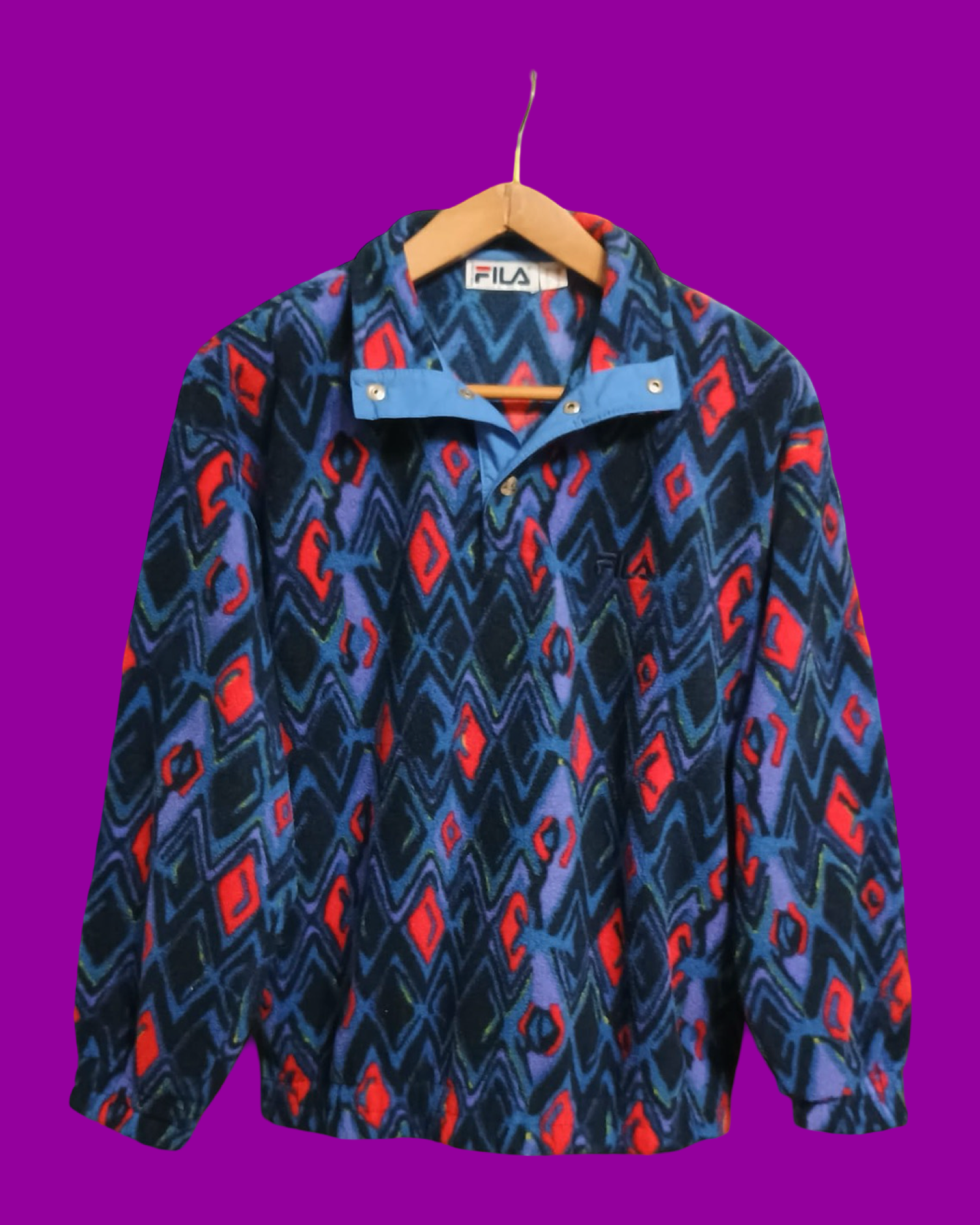 Vintage Multicolor Fantasy 90's Fila Fleece Unisex Size M