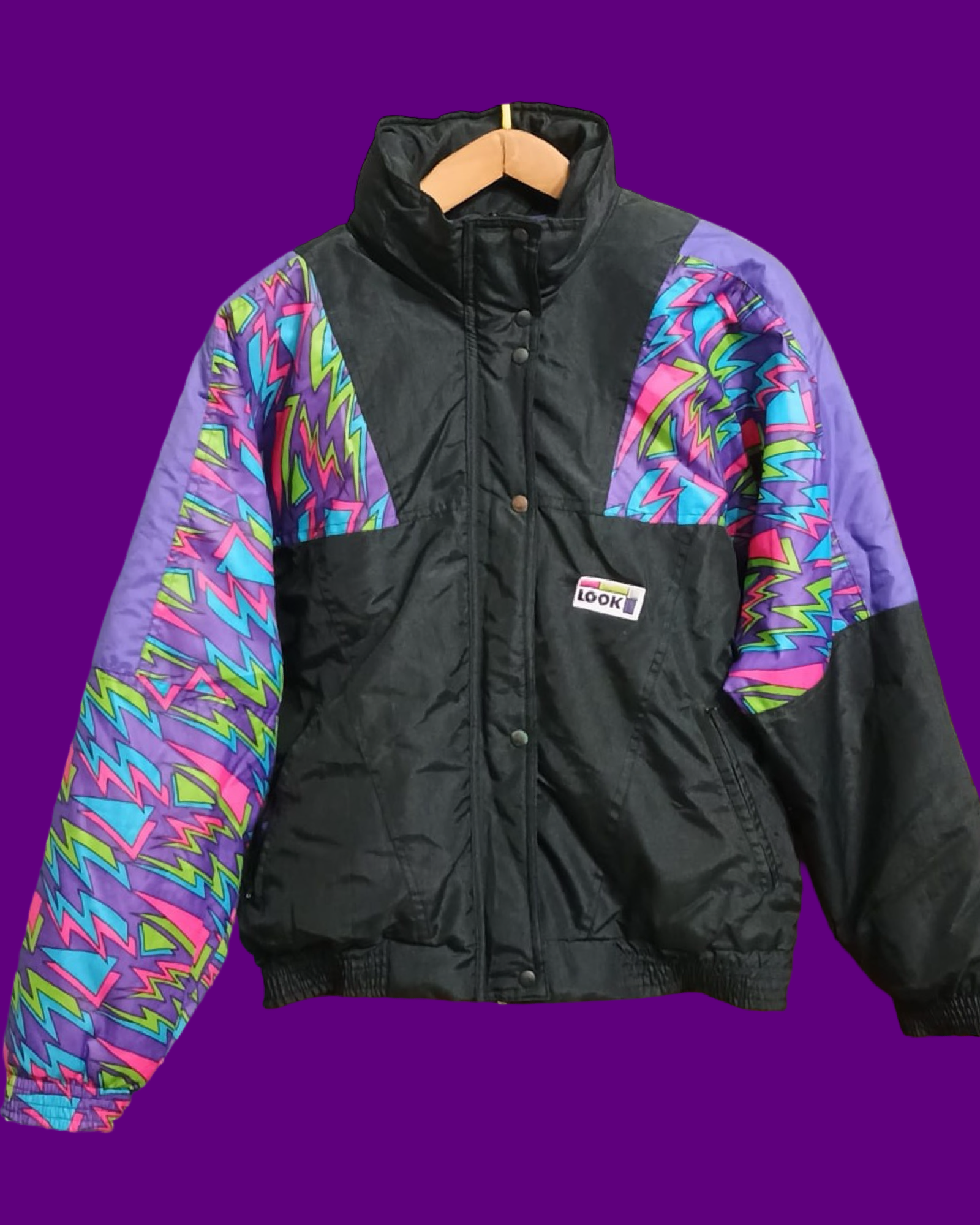Vintage Multicolor Fantasy 90's Snow Jacket Woman Size L