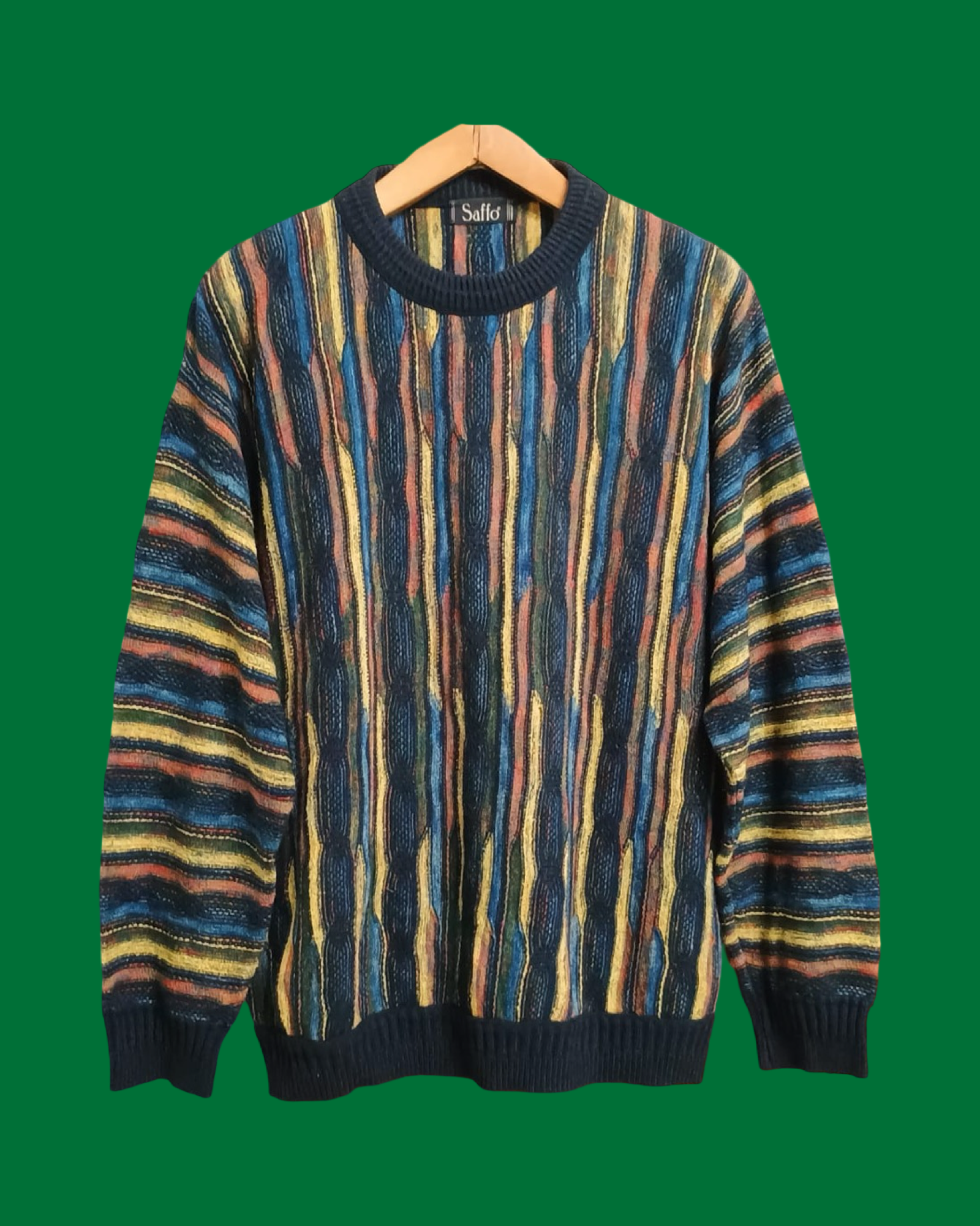 Vintage Multicolor Fantasy 90's Sweater Unisex Size L