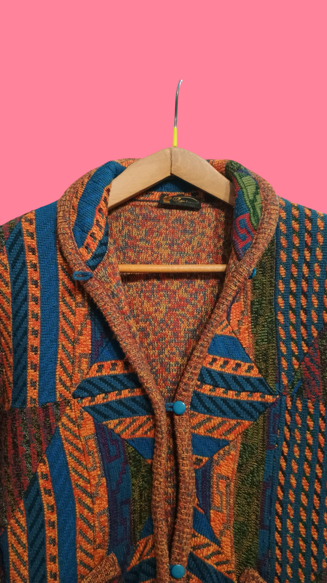 Vintage Multicolor Fantasy 90's Cardigan Unisex Size M