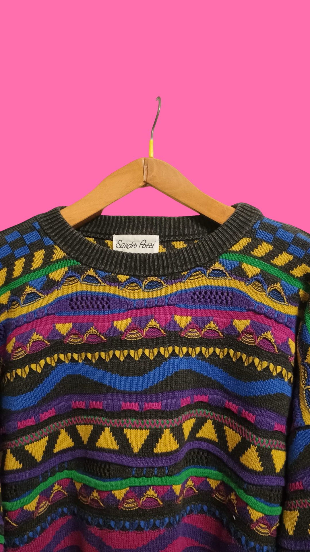 Vintage Multicolor Fantasy 90's Sweater Unisex Size L