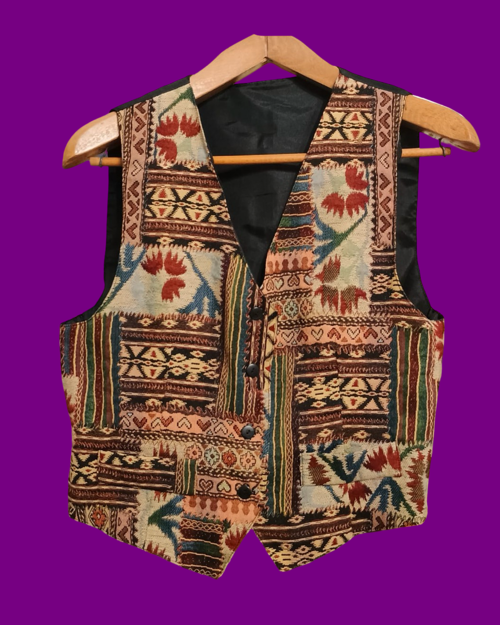 Vintage Multicolor Fantasy 90's Shirt Woman Size M