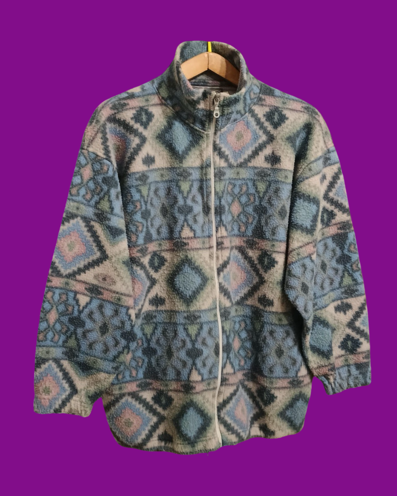 Vintage Multicolor Fantasy 90's Fleece Unisex Size M