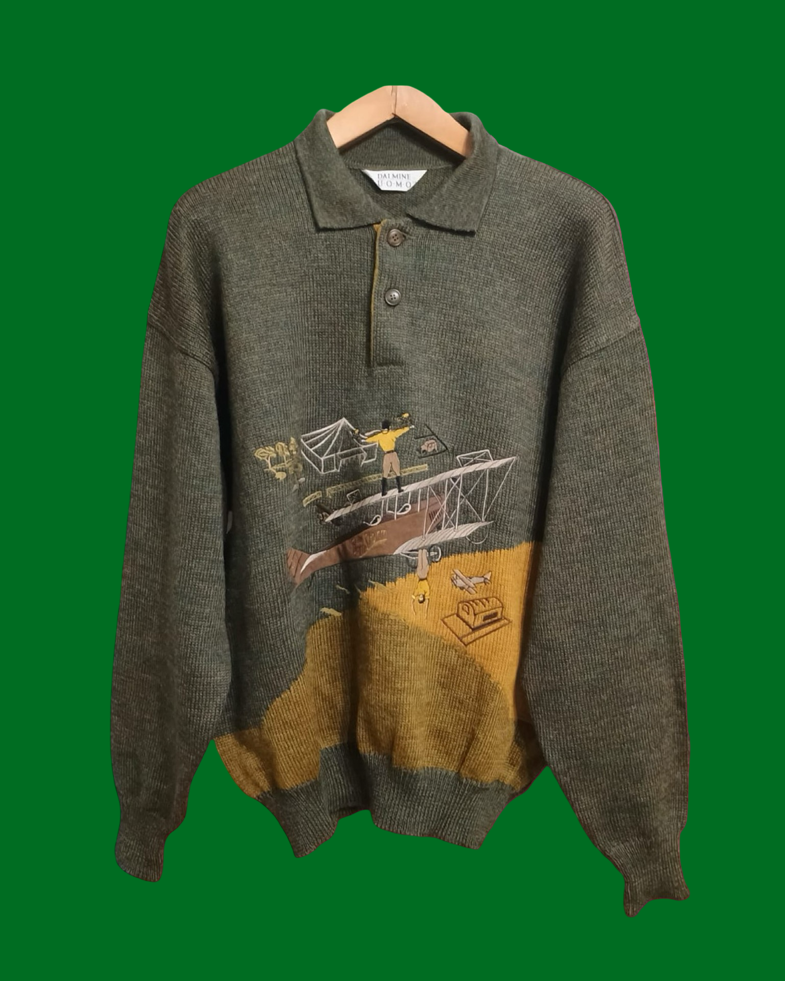 Vintage Multicolor Fantasy 90's Sweater Unisex Size L