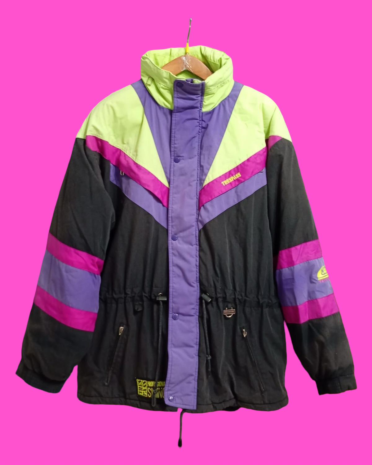 Vintage Multicolor Fantasy 90's Rare Snow Jacket Unisex Size L