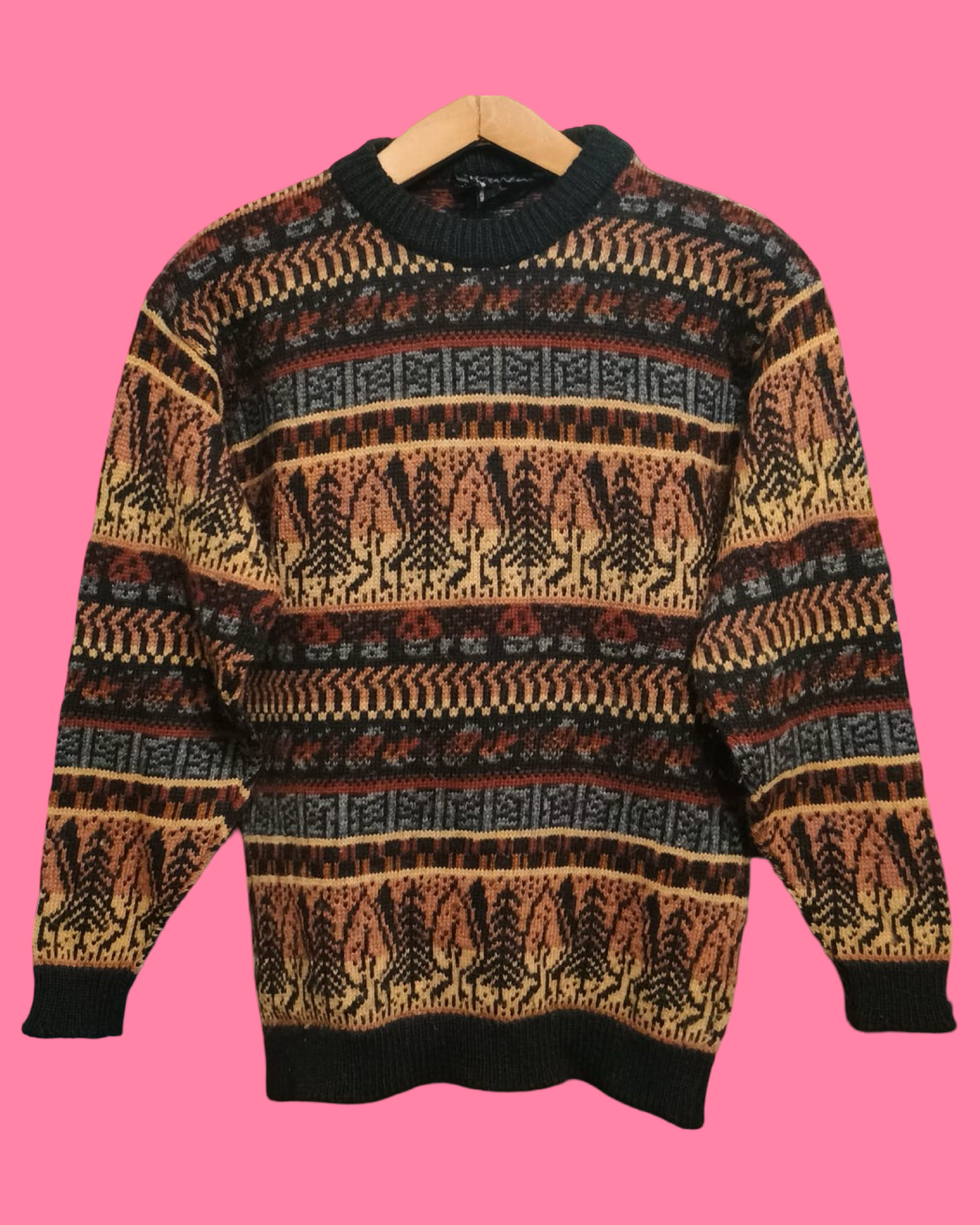 Vintage Multicolor Fantasy 90's Sweater Unisex Size M