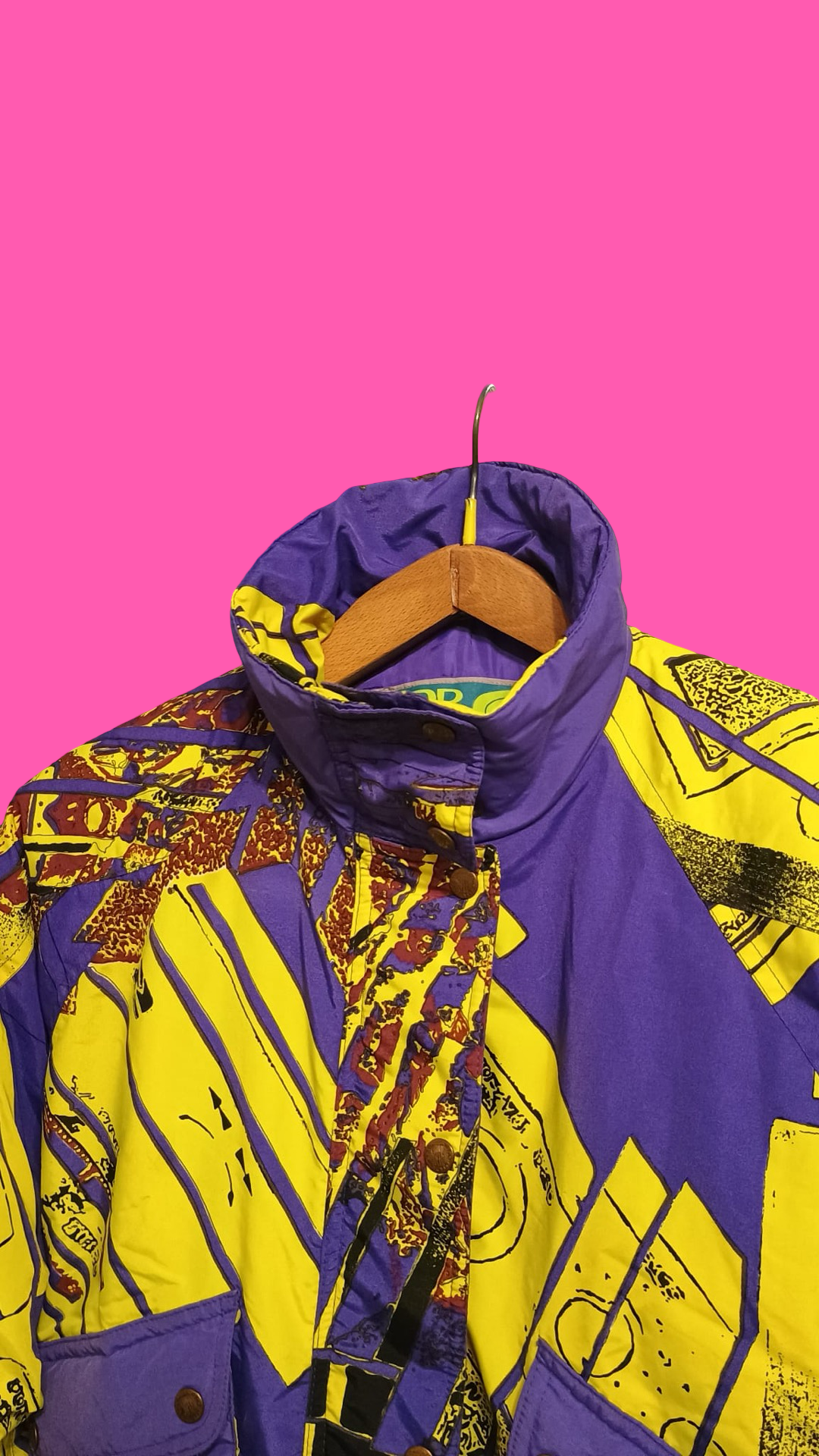 Vintage Multicolor Fantasy 90's Snow Jacket Unisex Size M