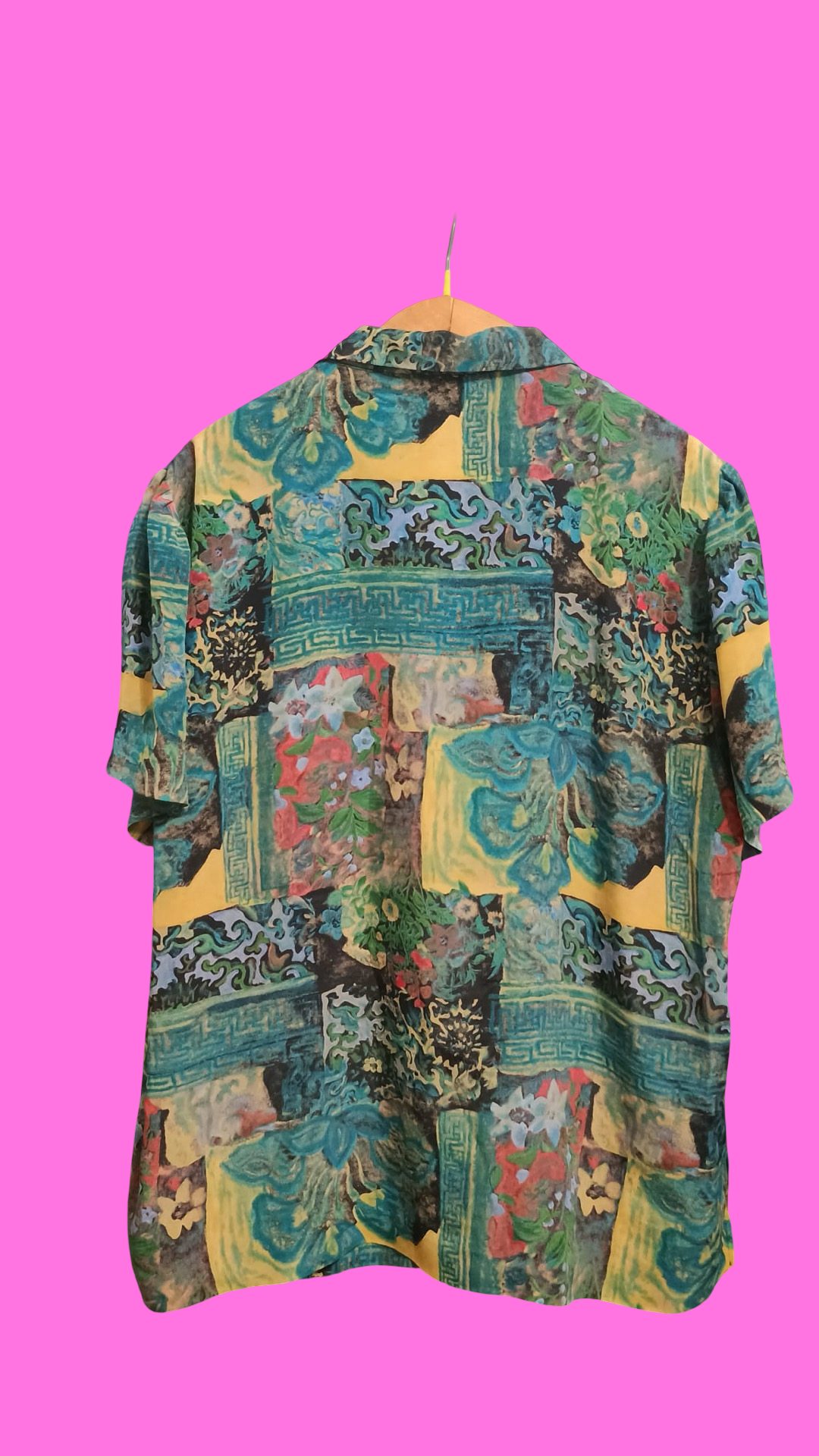Vintage Multicolor Fantasy 90's Shirt Woman Size M