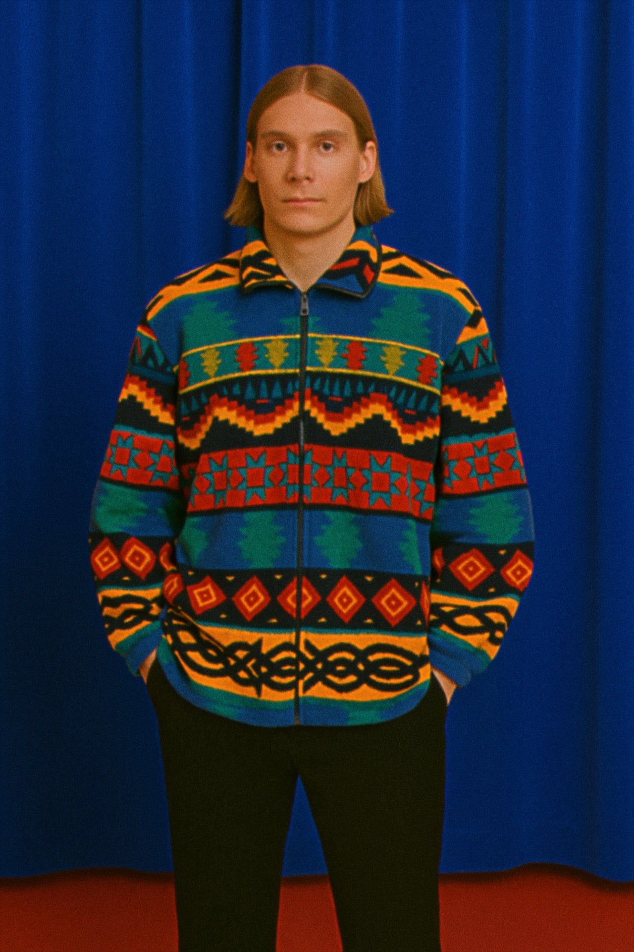 Vintage Multicolor Fantasy 90's Pile Sweatshirt Unisex Size XL