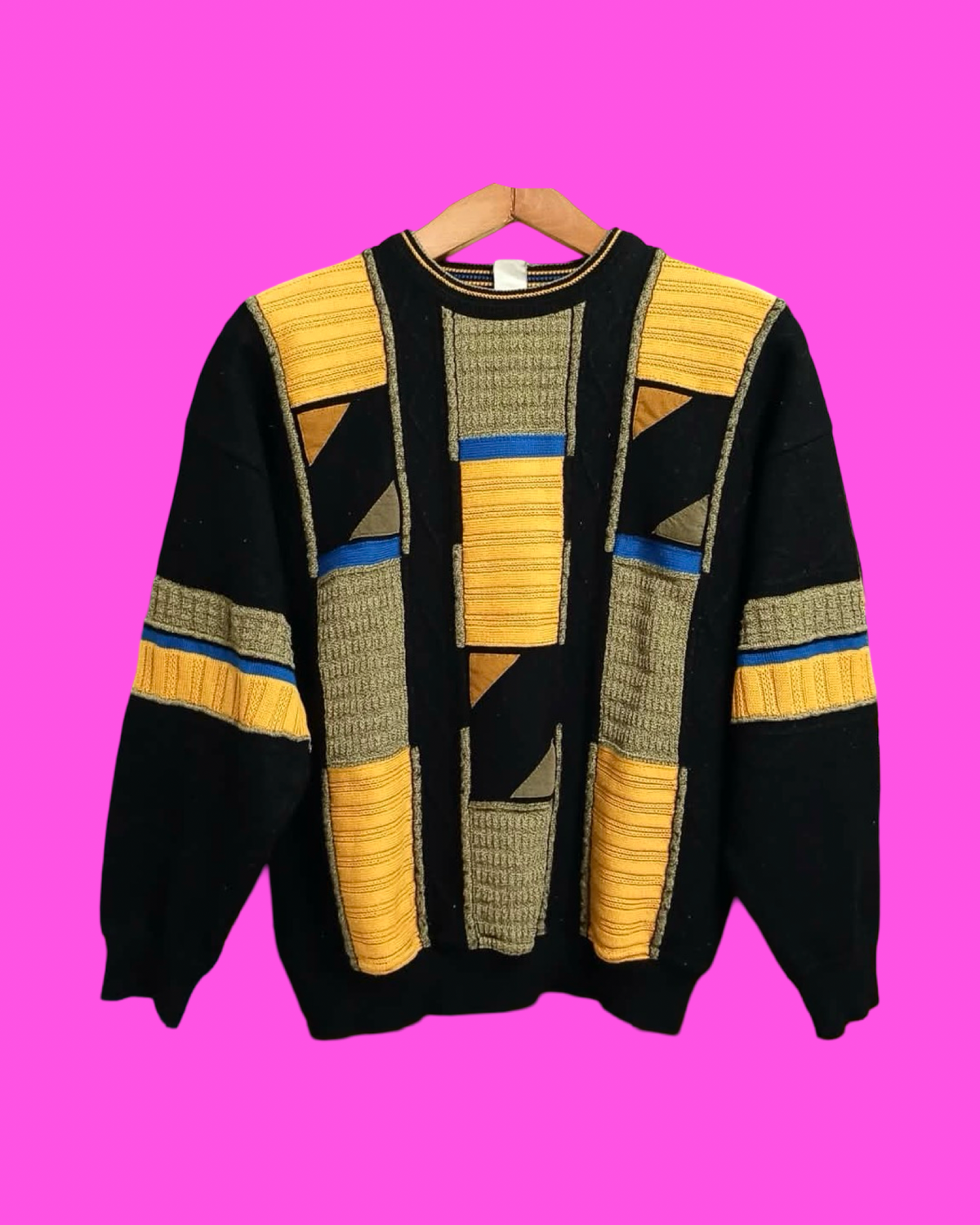 Vintage Multicolor Fantasy 90's Sweater Woman Size S