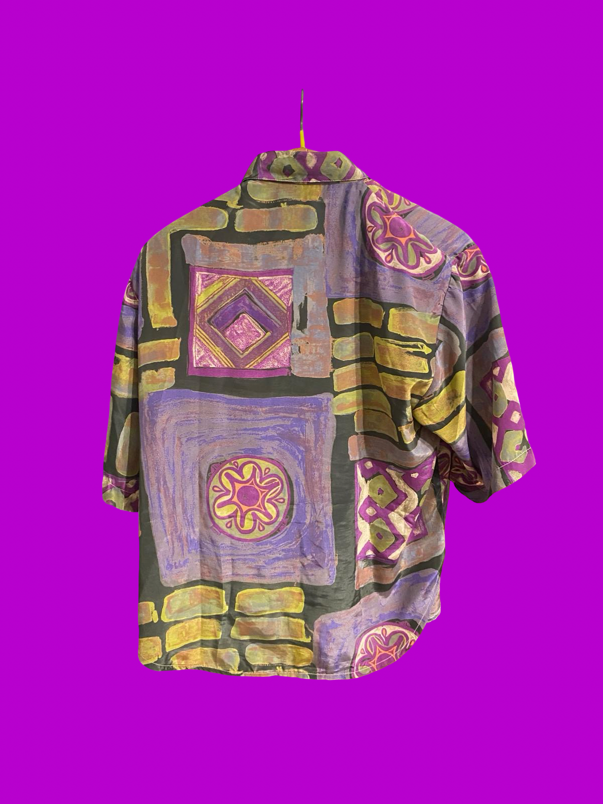 Vintage Multicolor Fantasy 90's Shirt Woman Size L