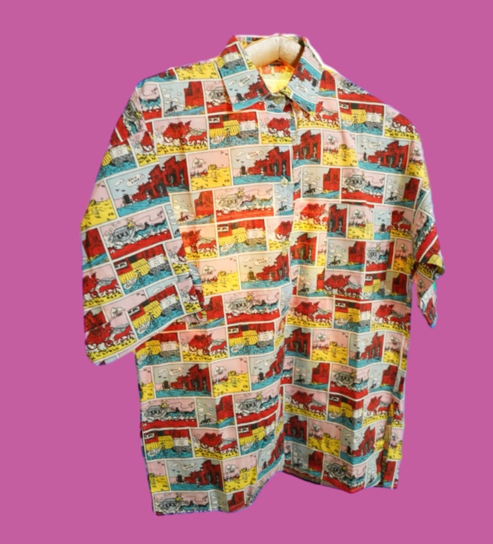 Camicia Fantasia Vintage Multicolor Taglia S