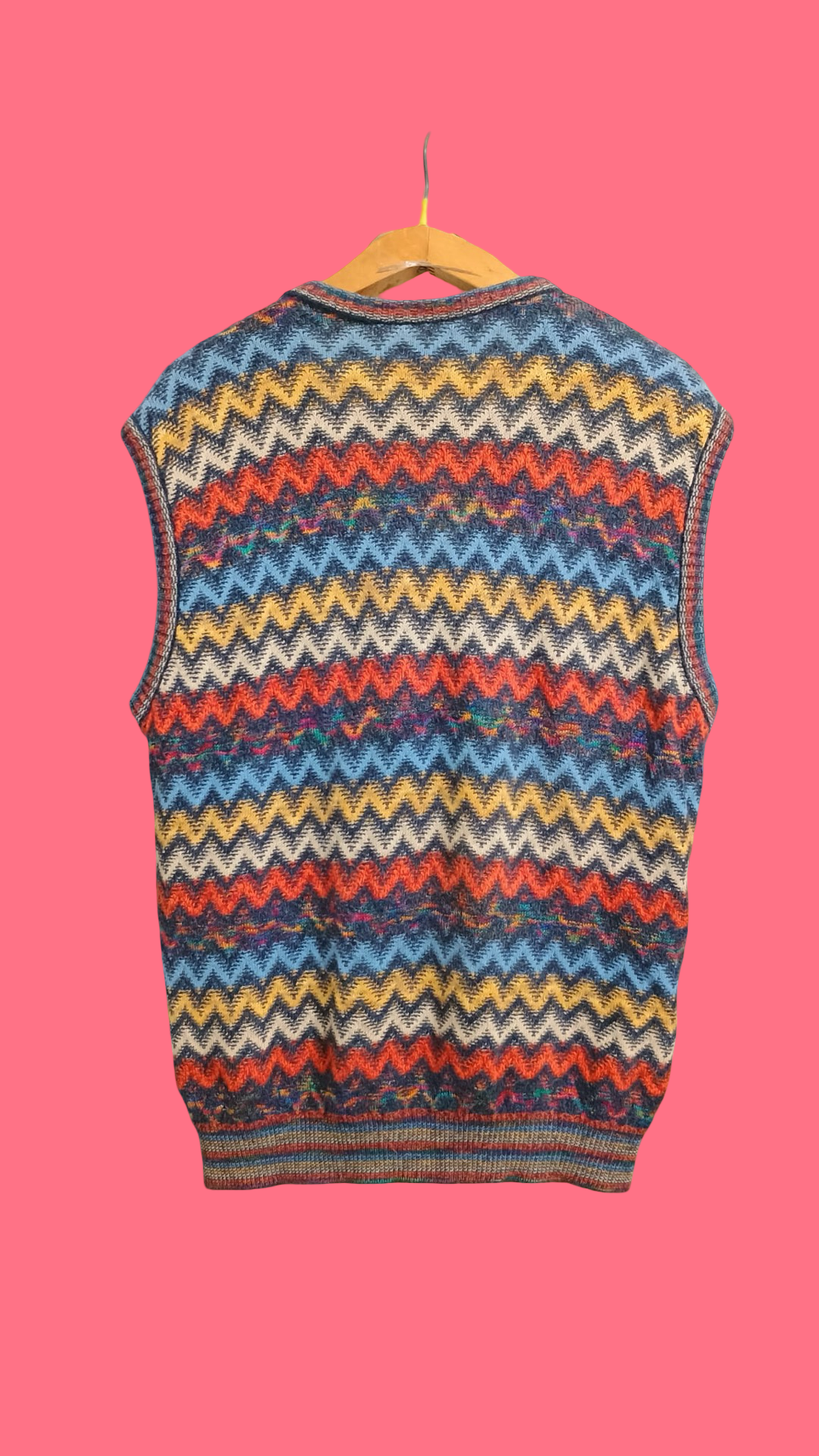 Vintage Multicolor Fantasy 90's Gilet Unisex Size L