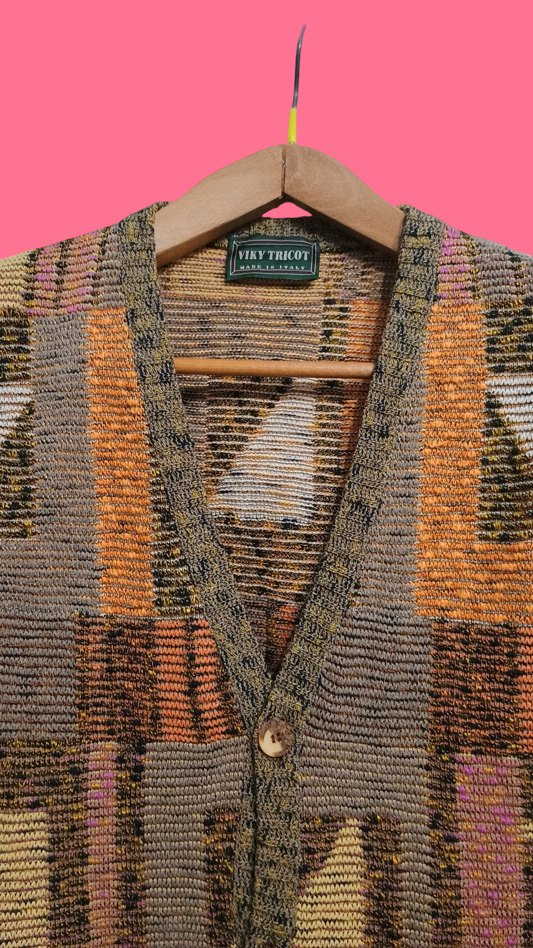 Vintage Multicolor Fantasy 90's Gilet Unisex Size L