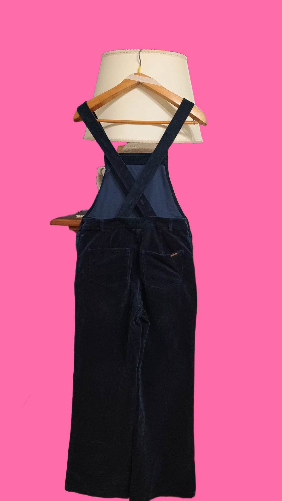 Vintage Multicolor Blue Salopette Woman Size L