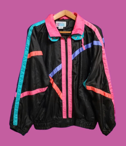 Soft Jacket Vintage Multicolor A Fantasia Anni 90 Unisex Size L