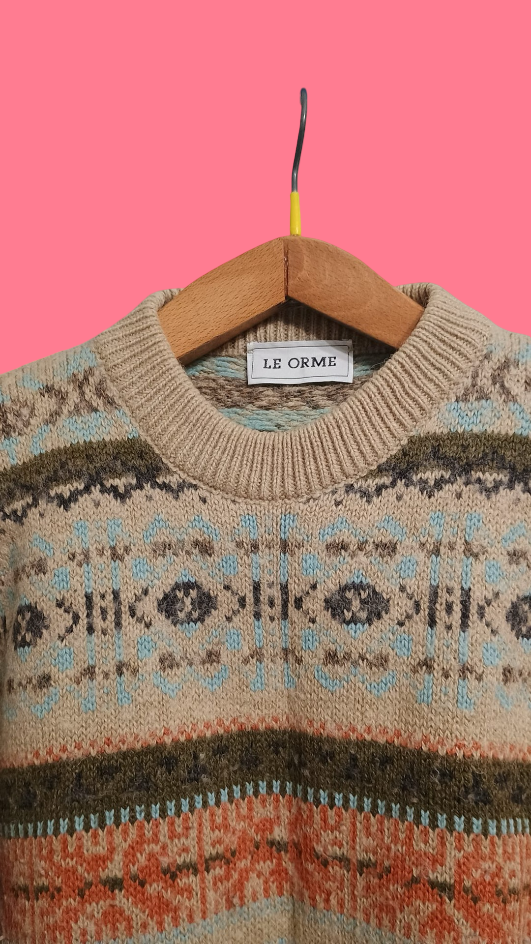 Vintage Multicolor Fantasy 90's Sweater Unisex Size M