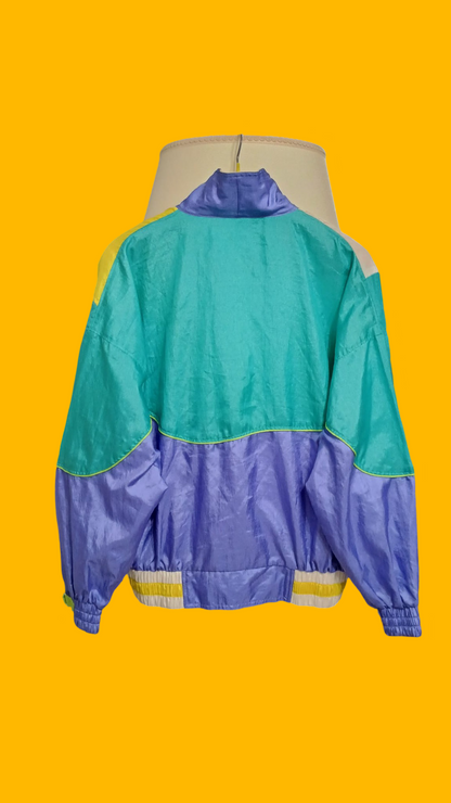 Soft Jacket Vintage Multicolor A Fantasia Anni 90 Unisex Size M
