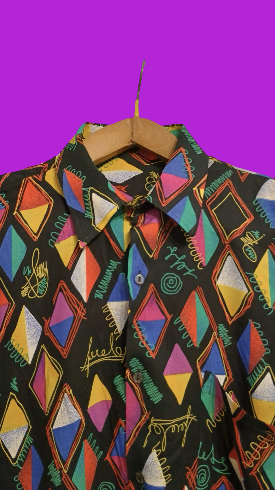 Vintage Multicolor Fantasy 90's Shirt Unisex Size L