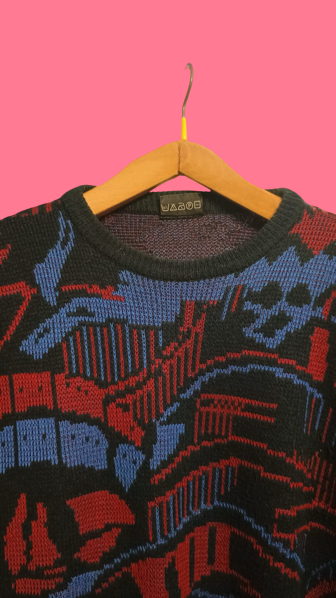 Vintage Multicolor Fantasy 90's Sweater Unisex Size XL