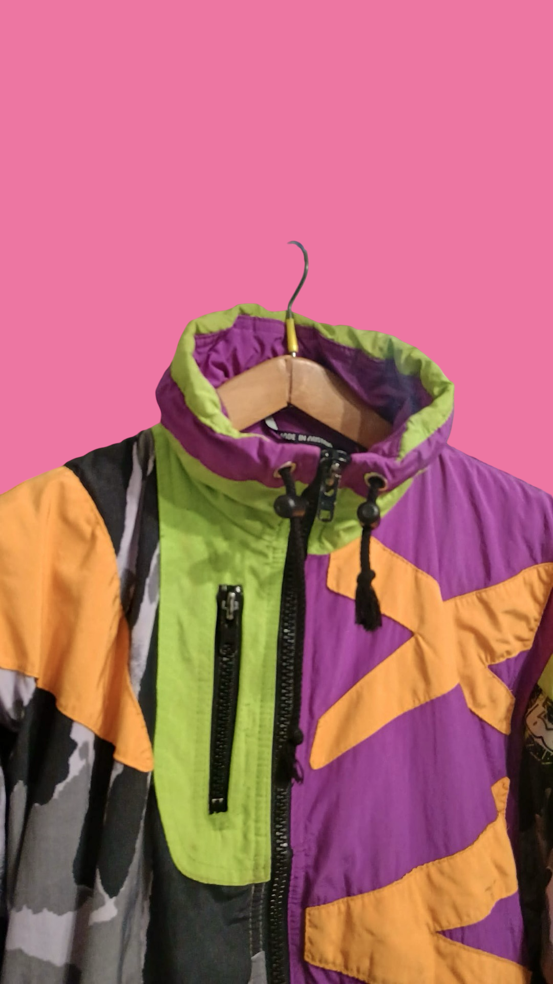 Vintage Multicolor Fantasy 90's Snow Jacket Unisex Size M